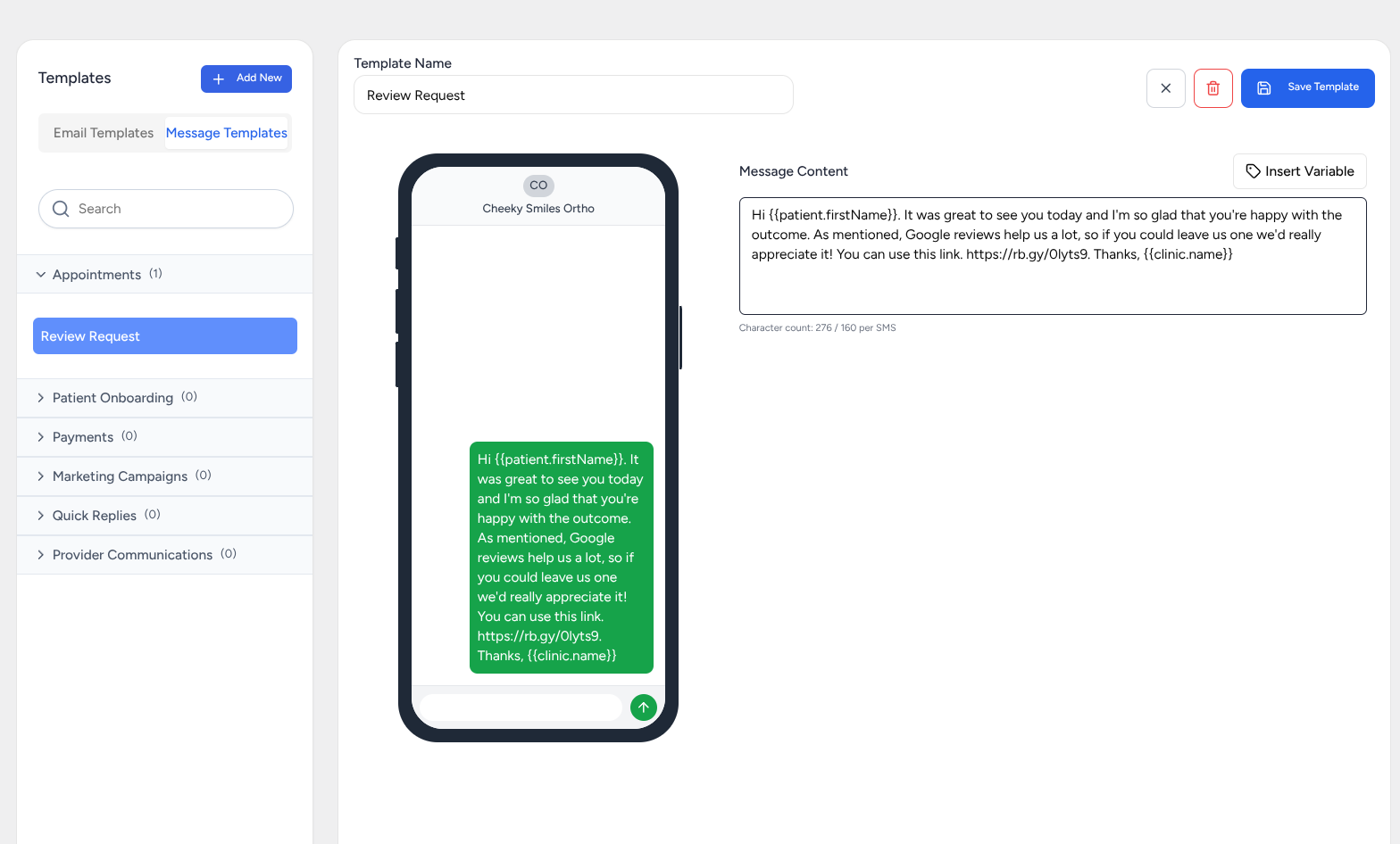 SMS and Marketing Templates screenshot 2